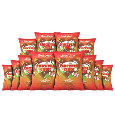 SnackAmor Chickpea Chips, Masala Munch (Pack of 12) 27 g