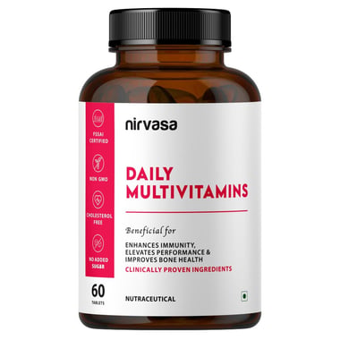 Nirvasa Daily Multivitamin,  60 tablet(s)  Unflavoured 