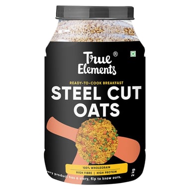 True Elements Gluten Free Steel Cut Oats, 2 kg Unflavoured