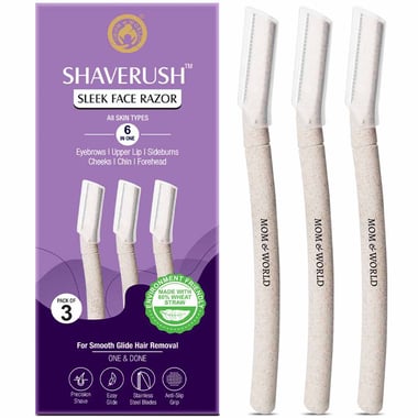 Mom & World ShaveRush Sleek Face Razor, 3 Piece(s)/Pack 6 IN 1