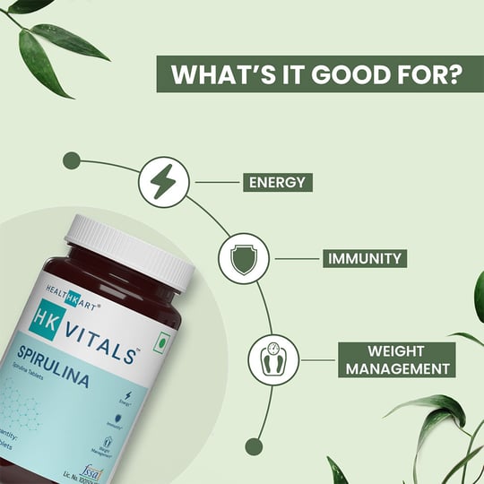 5 - HK Vitals Spirulina by Healthkart,  60 tablet(s) 