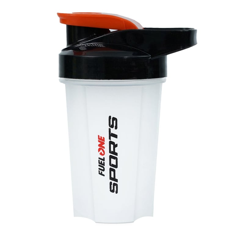 MB Fuel One Sports Shaker, White & Black 600 ml