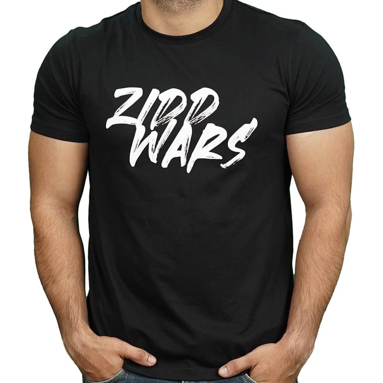 1 - MuscleBlaze ZIDD Wars T- Shirt,  Black  Large 